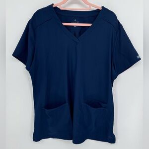 Med Couture Insight Women's Navy V-Neck Scrubs Size 2XL